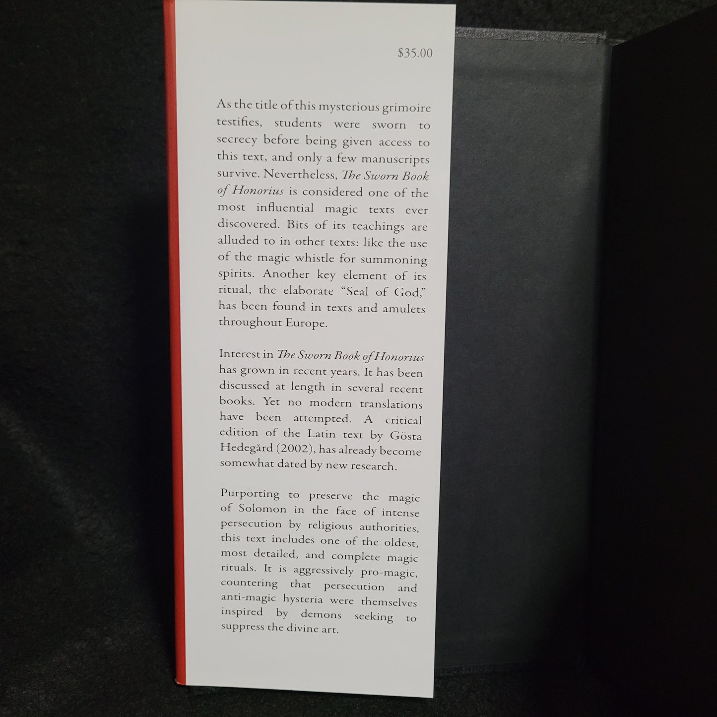 The Sworn Book of Honorius: Liber Iuratus Honorii with Text, Translation and Commentary by Joseph Peterson (Ibis Press, 2016) Hardcover