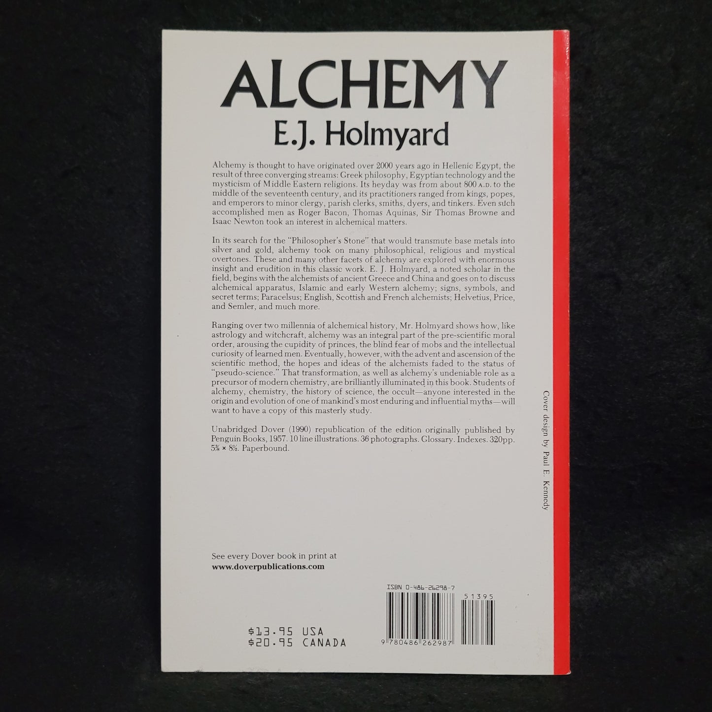 Alchemy by E.J. Holmyard (Dover Publications, 1990) Paperback