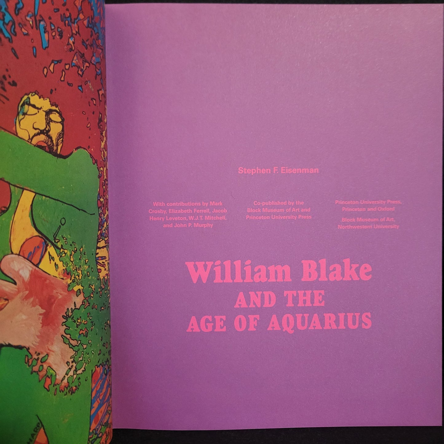 William Blake and the Age of Aquarius edited by Stephen F. Eisenman (Northwestern University Press & Princeton University Press, 2017) Hardcover