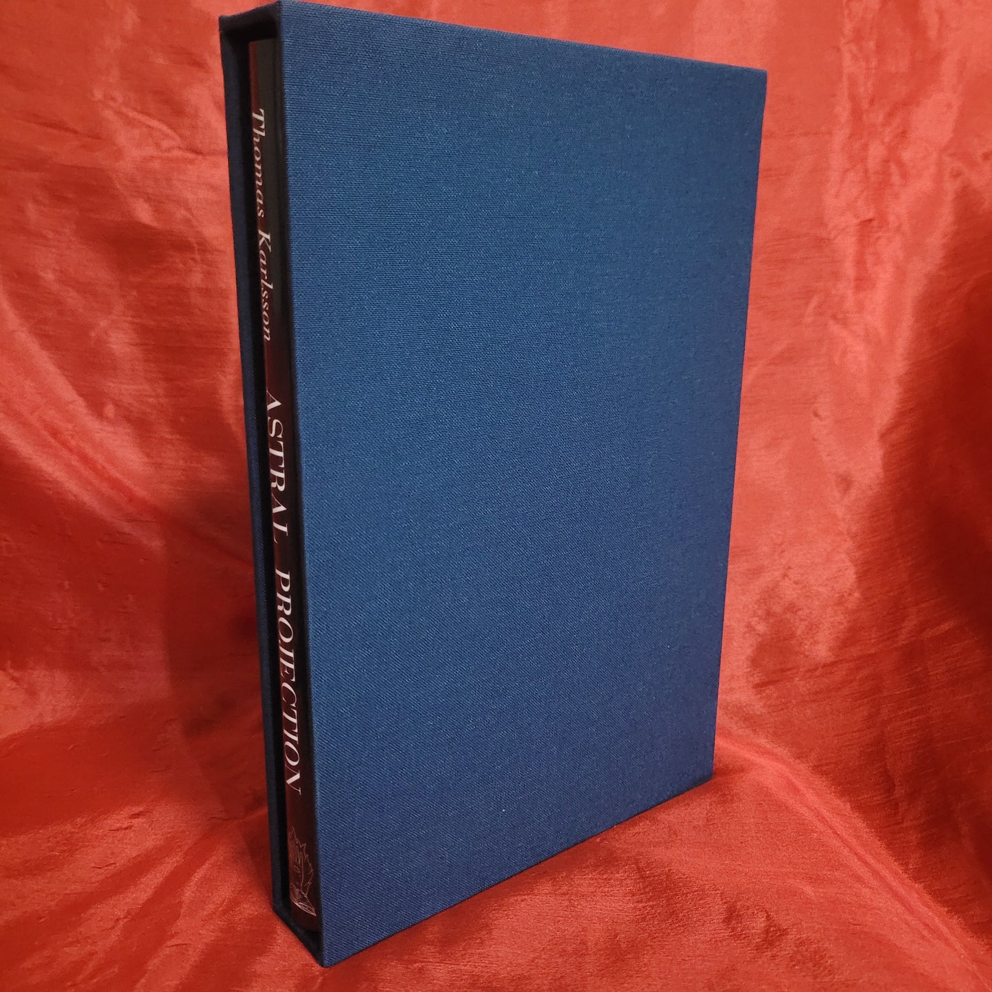 Astral Projection: The Psychonaut's Manual by Thomas Karlsson (Manus Sinistra Publishing, 2022) Deluxe Edition Bound in Grained Blue Goat Leather with Dust Jacket and Slipcase Limited to 72 Copies.