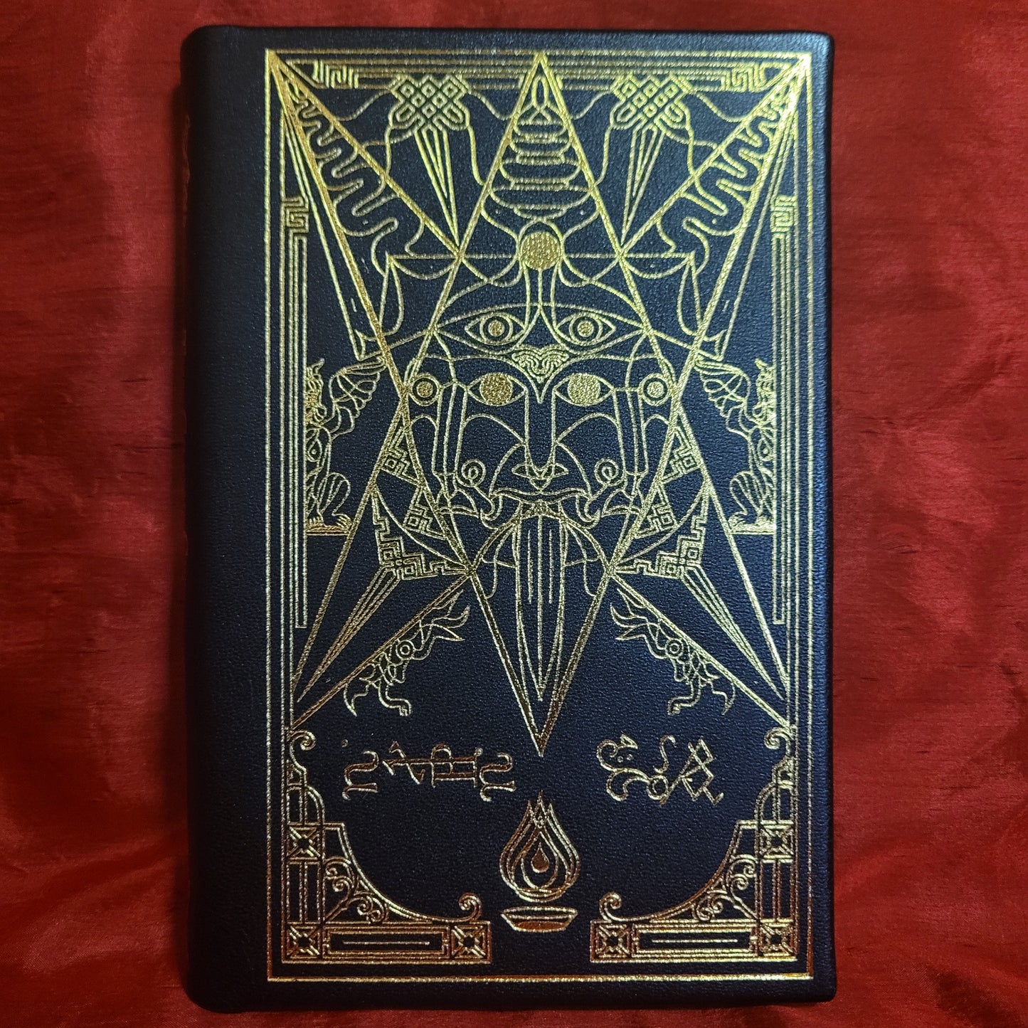 Grand Grimoire of the Infernal Pacts by Michael W. Ford (Manus Sinistra Publishing, 2022) Deluxe Edition Limited to 52 Copies Bound in Goat Leather with Dust Jacket and Cloth Slipcase