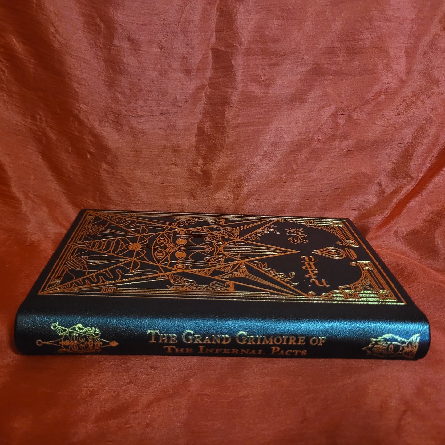 Grand Grimoire of the Infernal Pacts by Michael W. Ford (Manus Sinistra Publishing, 2022) Deluxe Edition Limited to 52 Copies Bound in Goat Leather with Dust Jacket and Cloth Slipcase